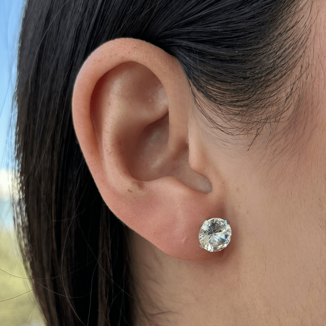 MAXI RADIANCE STUDS 8MM - ARETES - Malandra Jewelry - AA1564-T74028