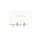 MILANO DUAL SPARK SILVER HUGGIES - ARETES - Malandra Jewelry - ERA81.P - 60237901410A