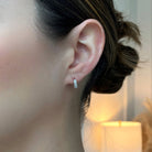 MILANO EMERALD HUGGIES - ARETES - Malandra Jewelry - EAWA38.P-AAE450