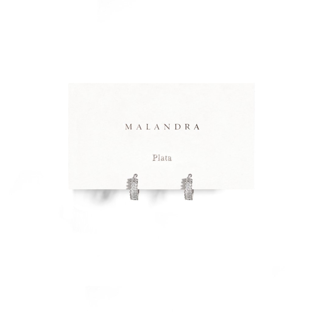 MILANO EMERALD HUGGIES - ARETES - Malandra Jewelry - EAWA38.P - AAE450