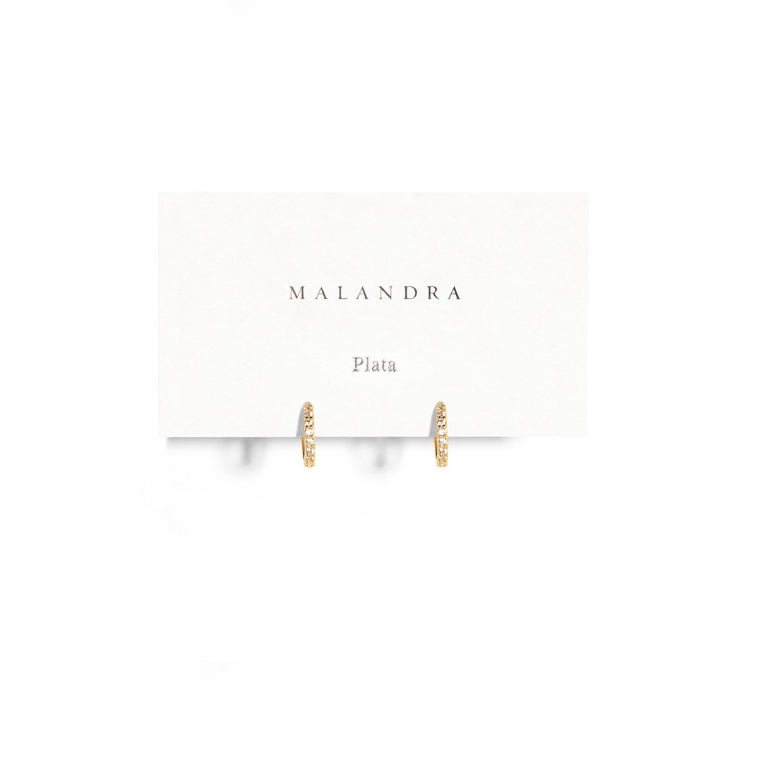 MILANO ESSENTIAL SPARK HUGGIES - ARETES - Malandra Jewelry - ERA66 - 60204820085C