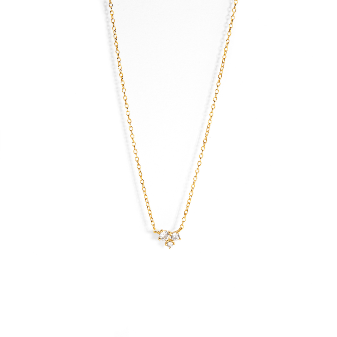 MILANO GOLDEN TRINITY NECKLACE - COLLARES - Malandra Jewelry - ERC131 - 60307181490C