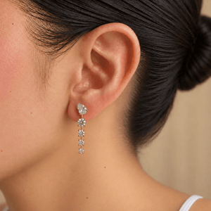 Milano Mixed Cut Earrings - ARETES - Malandra Jewelry - LGA6-E-D16048