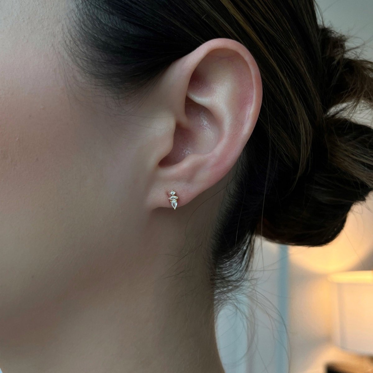 MILANO SPARK MARQUISE PIERCING - ARETES - Malandra Jewelry - ERA63-60238985053C