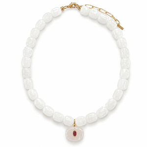 Mist Agate Gaia Necklace - COLLARES - Malandra Jewelry - TC2625