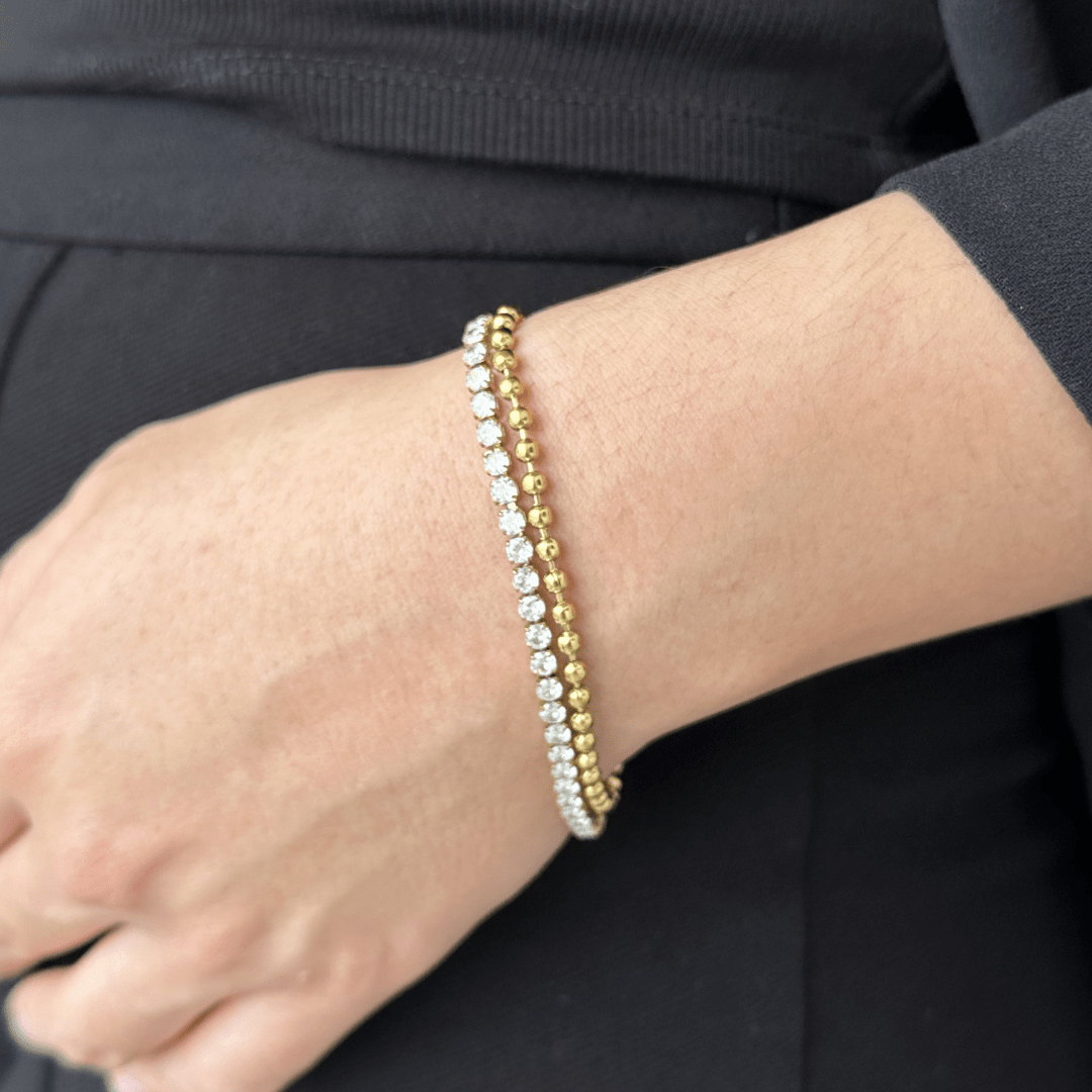 MIXED GLOW TENNIS BRACELET - PULSERAS - Malandra Jewelry - EUWP461-JDB0301342