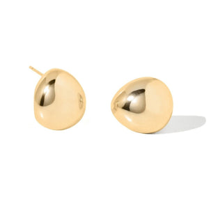 MOLTEN GOLD DROP EARRINGS - ARETES - Malandra Jewelry - ZOA35-G50718I0Z3