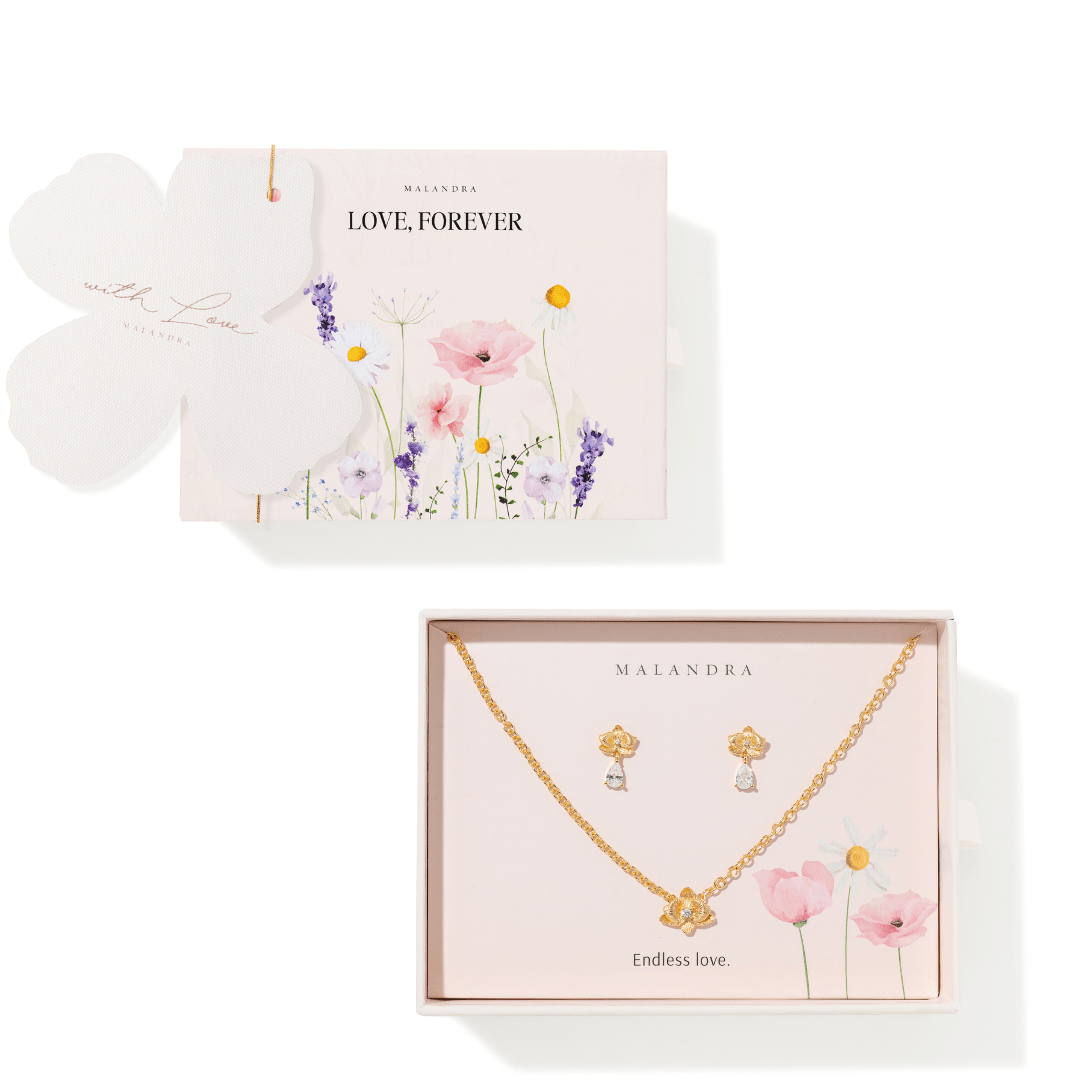 MOM’S CHOICE ORCHID GIFT SET - SETS DE REGALO - Malandra Jewelry - SET217-ICA564/ICC569