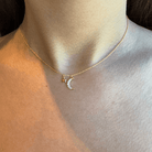 MOON AND STAR SERENA NECKLACE - COLLARES - Malandra Jewelry - EAWC81 - M230828001772