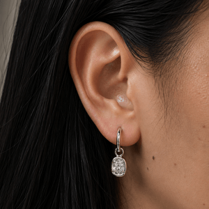 MOONLIT OVAL EARRINGS - ARETES - Malandra Jewelry - ZOA48.P-N17567K8Z