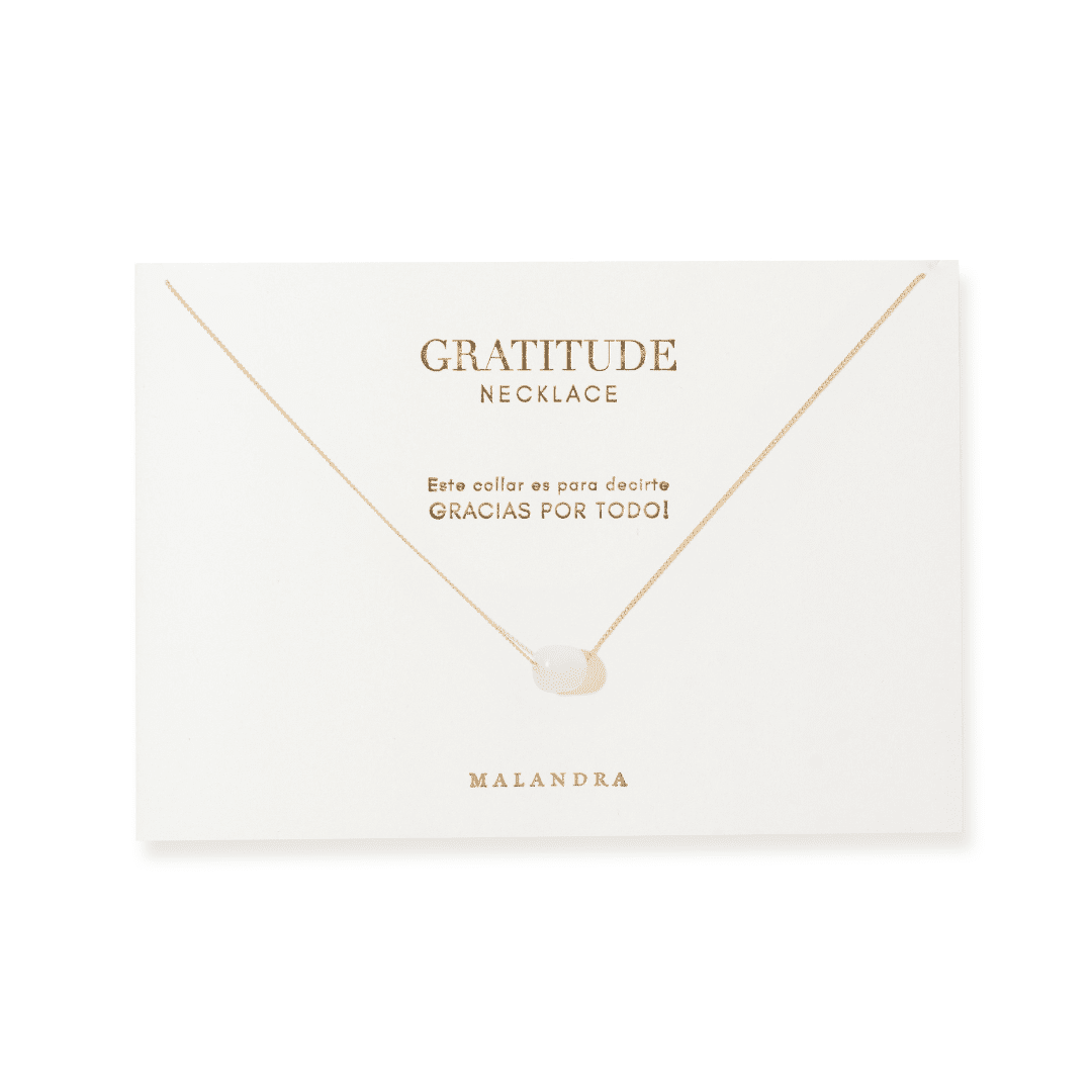 MOONSTONE GLOW GRATITUDE NECKLACE - COLLARES - Malandra Jewelry - TC2197