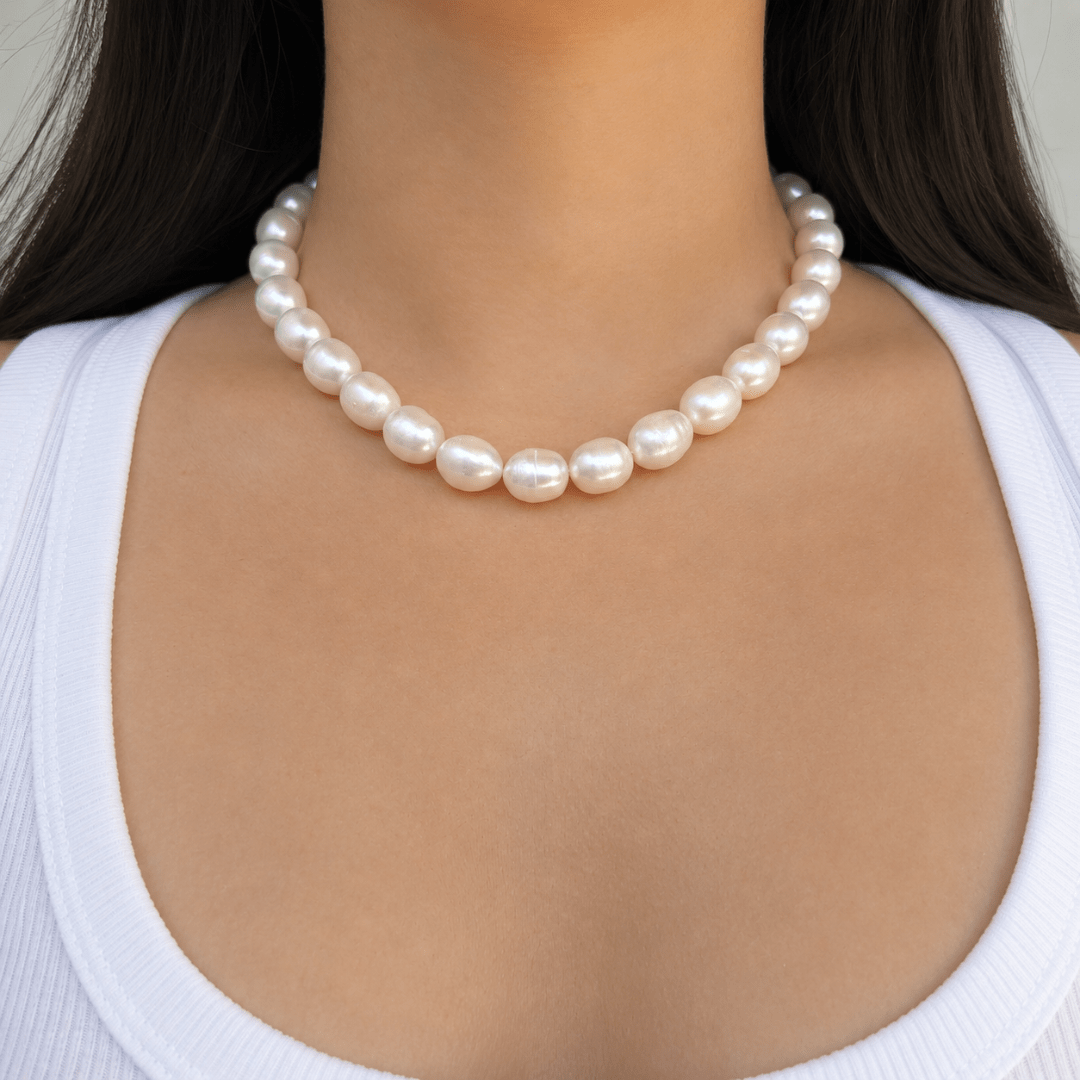 NATURAL PEARL BOLD NECKLACE - COLLARES - Malandra Jewelry - TC2513
