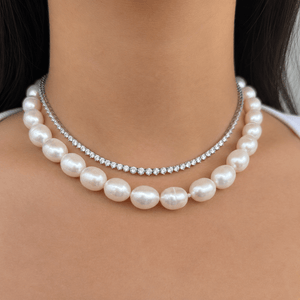 NATURAL PEARL BOLD NECKLACE - COLLARES - Malandra Jewelry - TC2513