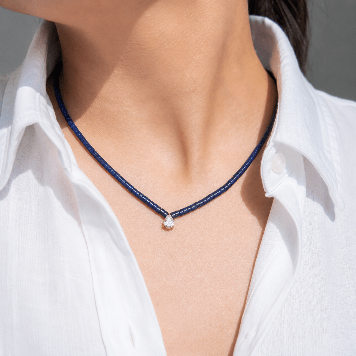 NOCTURNE LAPISLAZULI GAIA NECKLACE - COLLARES - Malandra Jewelry - LNC6