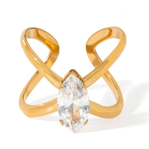 NOVA LUXE OVAL RING - ANILLOS - Malandra Jewelry - EUWR519-JDR0104020