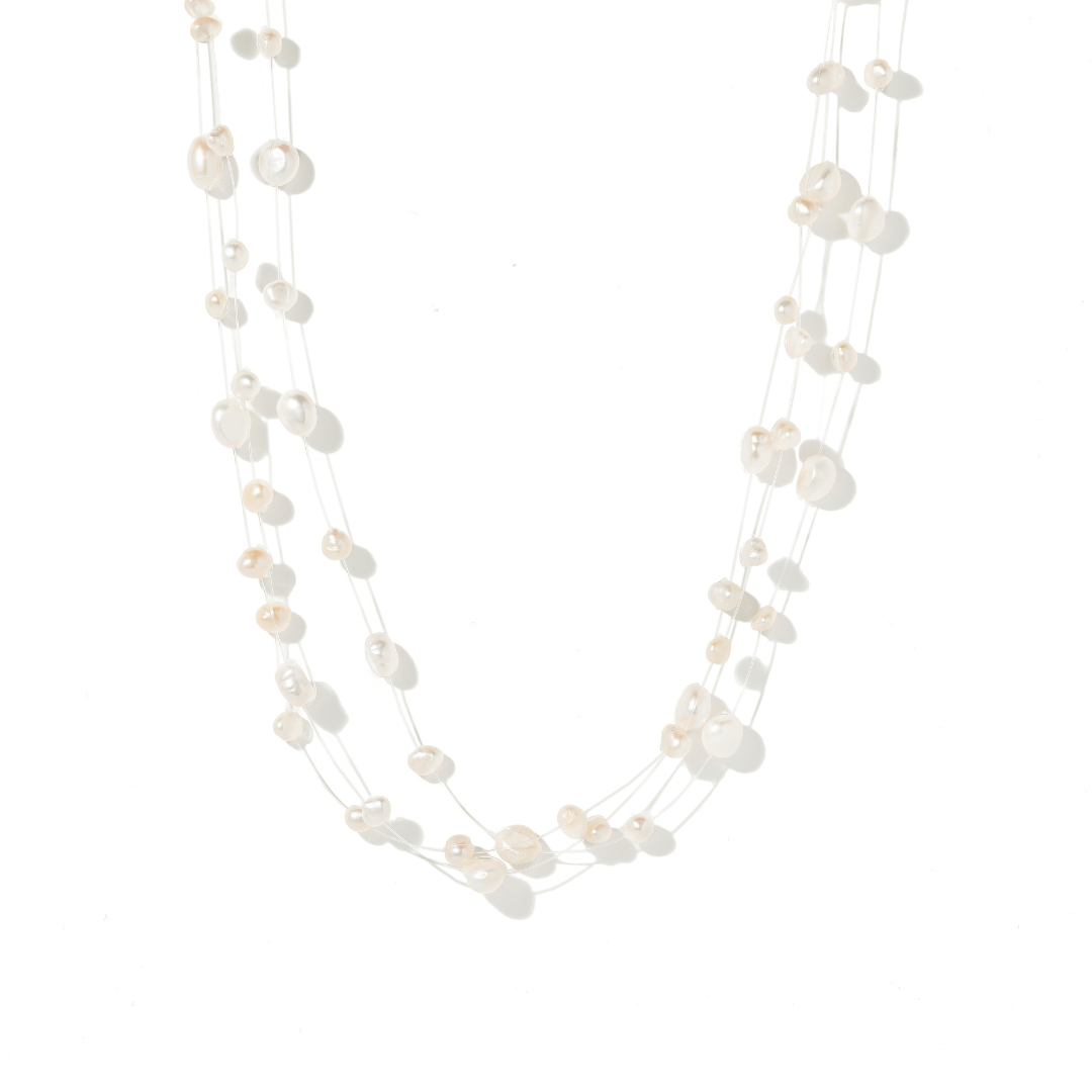 NUDE PEARL DREAM NECKLACE - COLLARES - Malandra Jewelry - TC2141