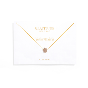 ORANGE MOONSTONE GRATITUDE NECKLACE - COLLARES - Malandra Jewelry - TC1983