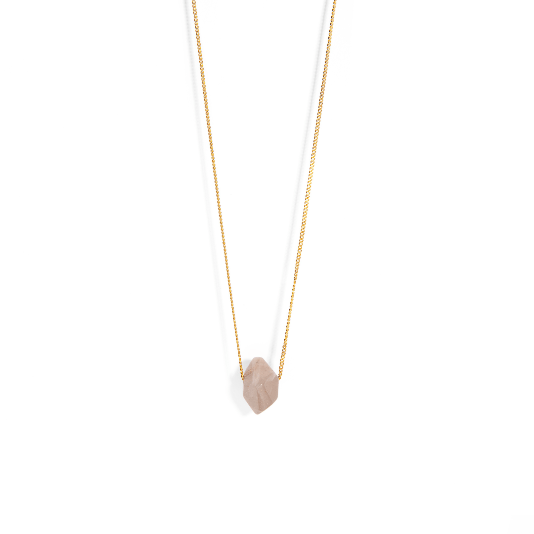 ORANGE MOONSTONE GRATITUDE NECKLACE - COLLARES - Malandra Jewelry - TC1983
