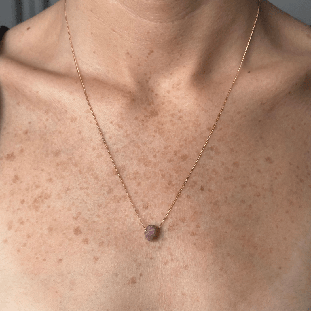 ORANGE MOONSTONE GRATITUDE NECKLACE - COLLARES - Malandra Jewelry - TC1983