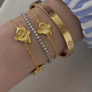 ORCHID BLOOM CLUSTER BRACELET - PULSERAS - Malandra Jewelry - ICP571