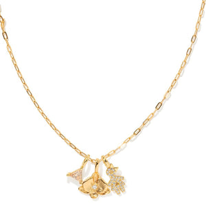ORCHID BLOOM GLOW NECKLACE - COLLARES - Malandra Jewelry - ICC570