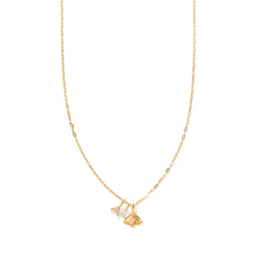 ORCHID BLOOM GLOW NECKLACE - COLLARES - Malandra Jewelry - ICC570