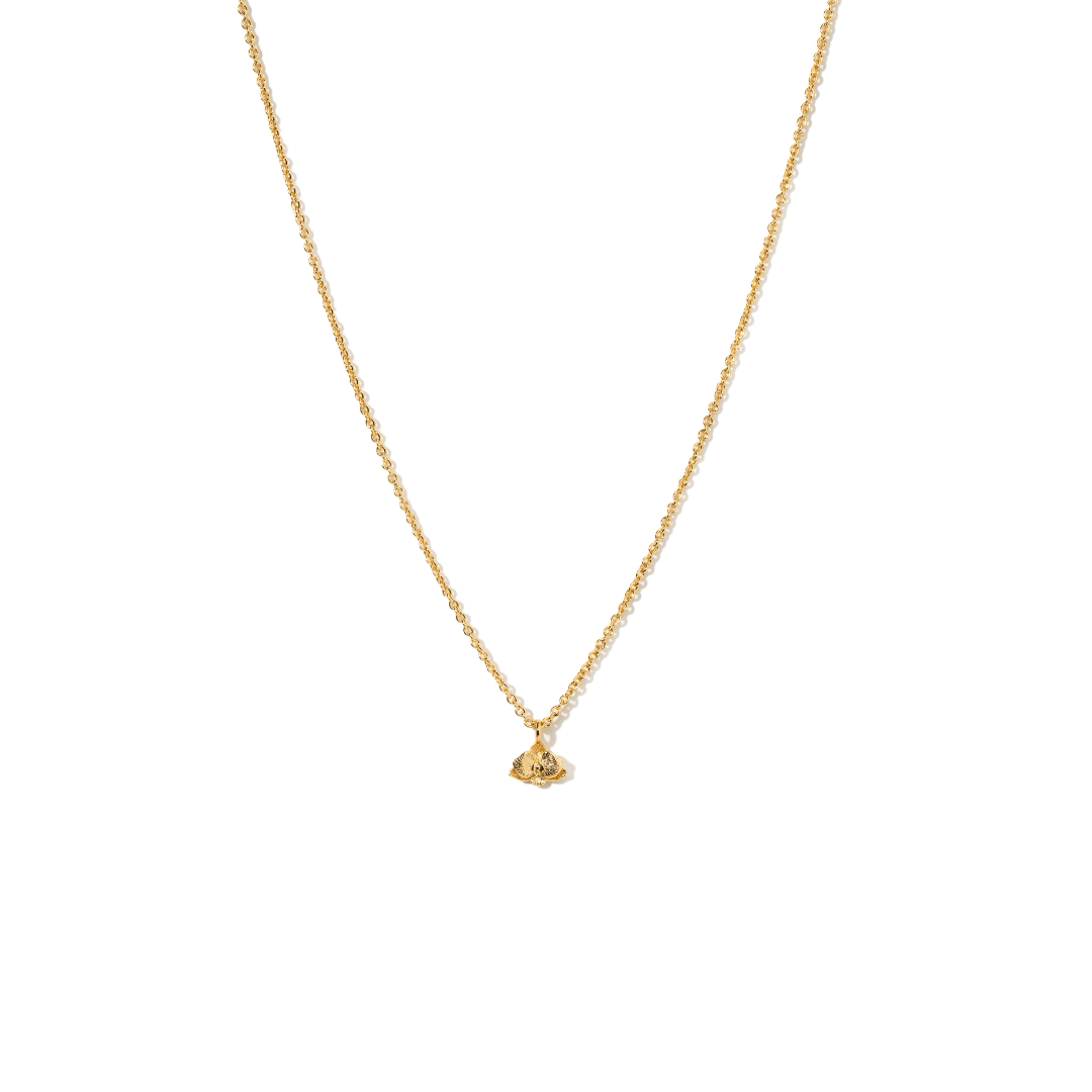 ORCHID FLOWER PETITE NECKLACE - COLLARES - Malandra Jewelry - ICC530