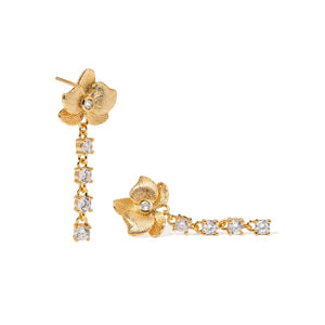 ORCHID GLOW CASCADE STUDS - ARETES - Malandra Jewelry - ICA563