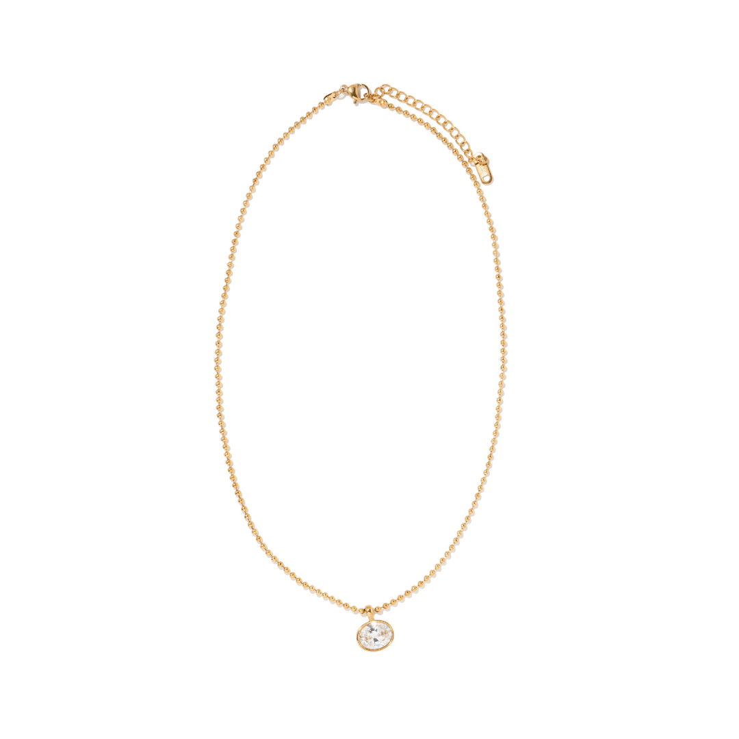 OVAL BEADED GLOW NECKLACE - COLLARES - Malandra Jewelry - EUWC410-JDN0311254