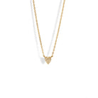 PAVE HEART SERENA NECKLACE - COLLARES - Malandra Jewelry - EAWC44 - MMN472 - 2