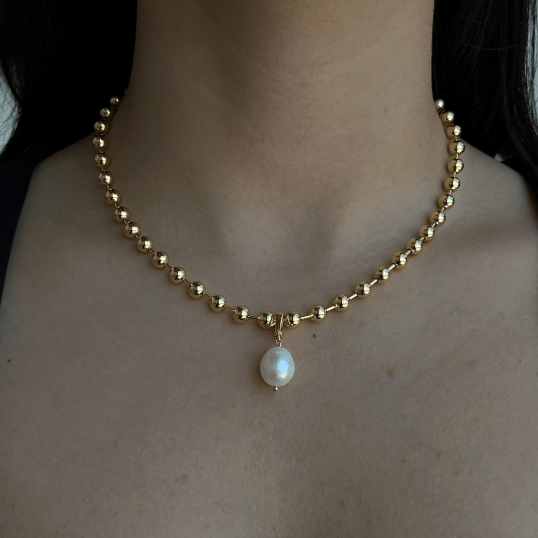 PEARL BEADED NECKLACE - COLLARES - Malandra Jewelry - TC2297 / EYHC13