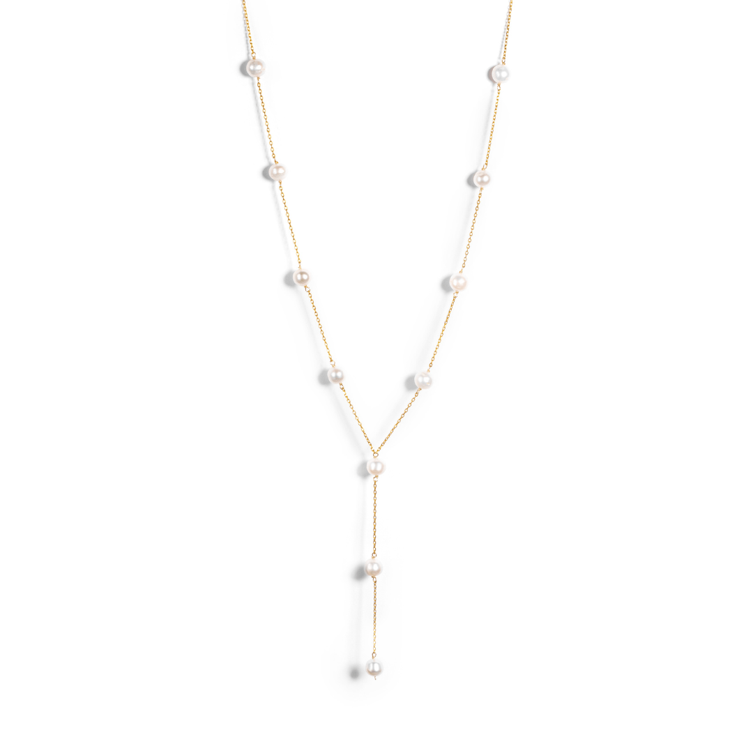 PEARL BEAM NECKLACE - COLLARES - Malandra Jewelry - TC2034