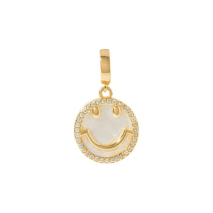 PEARL HAPPY FACE CHARM - DIJES - Malandra Jewelry - ETD14-AA-1374