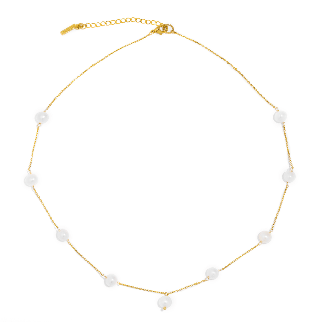 PEARL LARIAT LUXE NECKLACE - COLLARES - Malandra Jewelry - TC2033