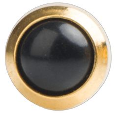 Piercing bizel dorado con perla onix - Ch14k - ARETES - Malandra Jewelry - SBP43 - 7531 - 0307