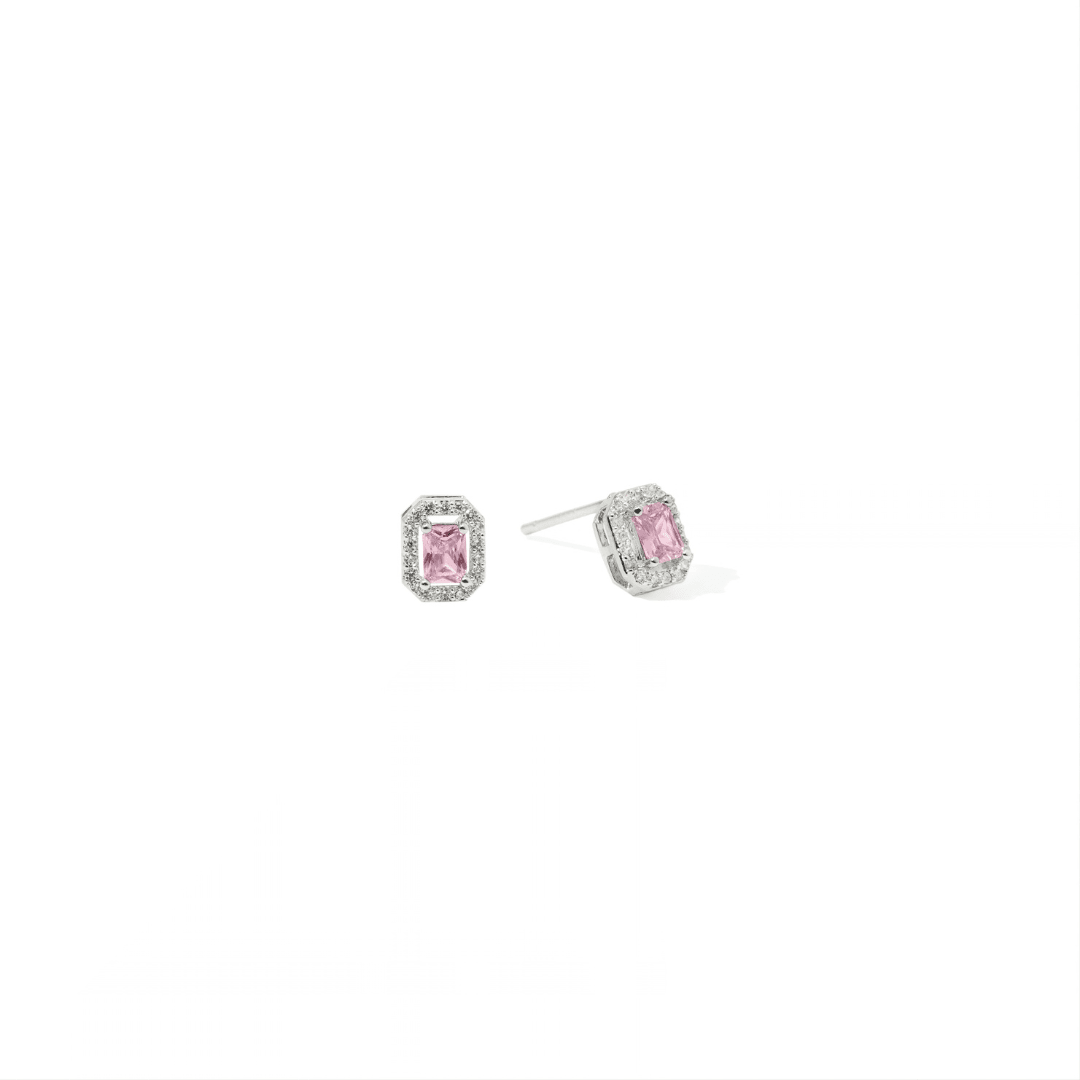 PINK ROYAL GEM EARRINGS - ARETES - Malandra Jewelry - ZWA125.R-QX00878YX