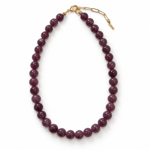 Plum Lepidolite Terra Necklace - COLLARES - Malandra Jewelry - TC2721