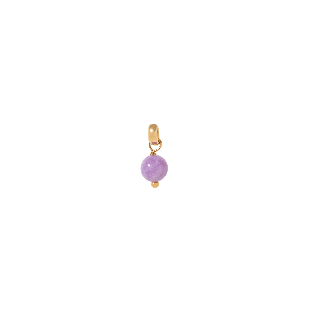 PURPLE JADE GLOW CHARM - DIJES - Malandra Jewelry - TD2336