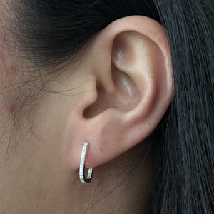 QUADRA SPARK HOOPS - ARETES - Malandra Jewelry - FBA516-1EAR0037-1PR-4