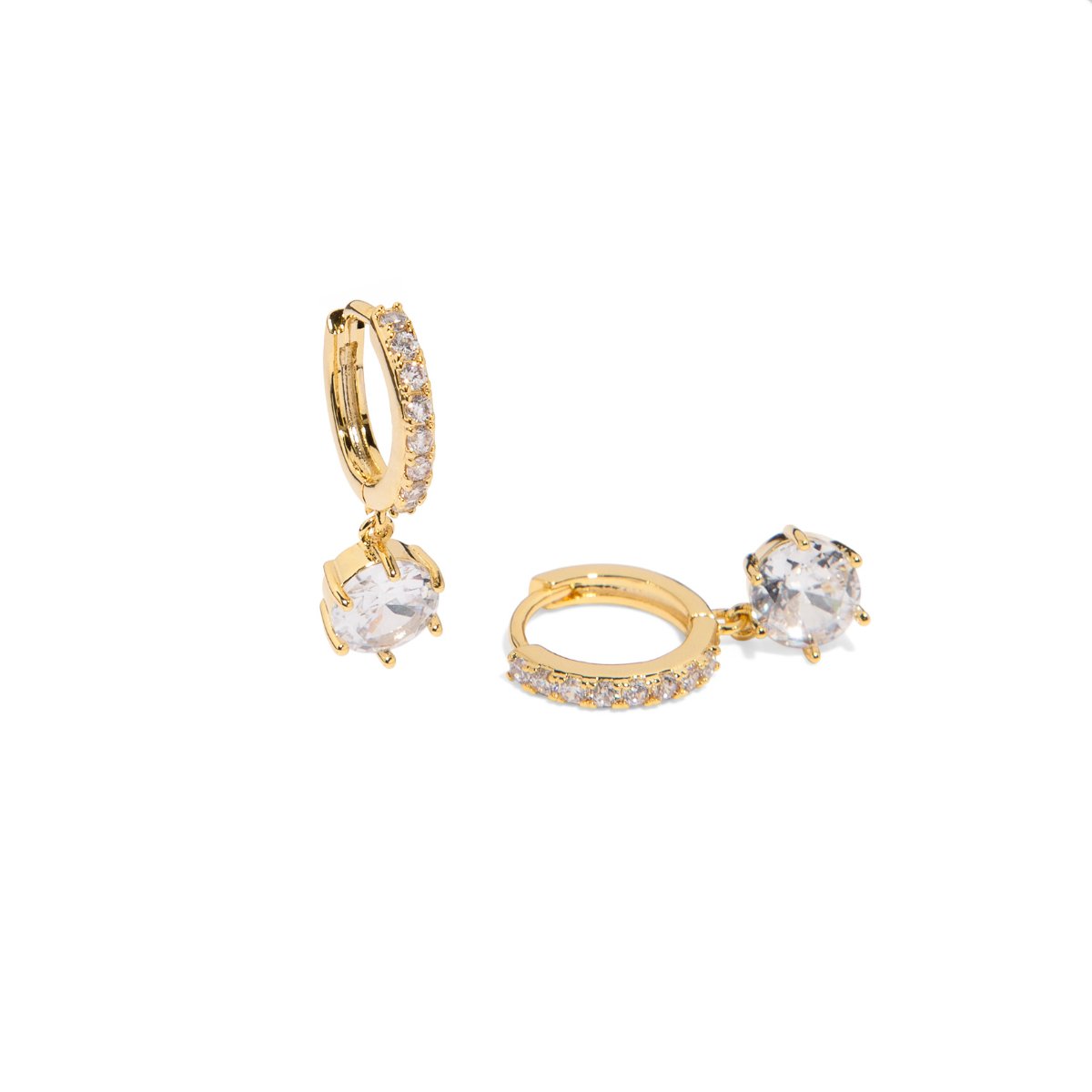 RADIANT DOT HUGGIES - ARETES - Malandra Jewelry - AA1401 - B99954