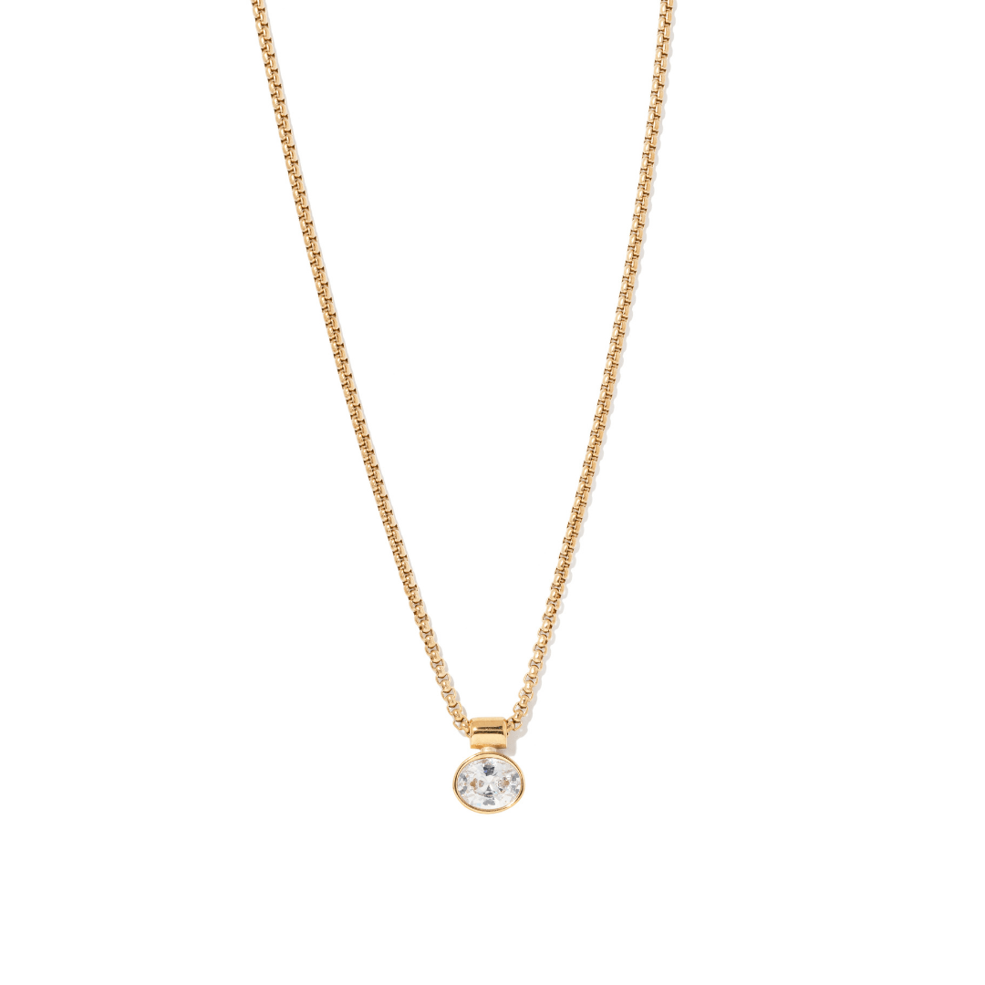 RADIANT OVAL NECKLACE - COLLARES - Malandra Jewelry - EUWC399-JDN0312212