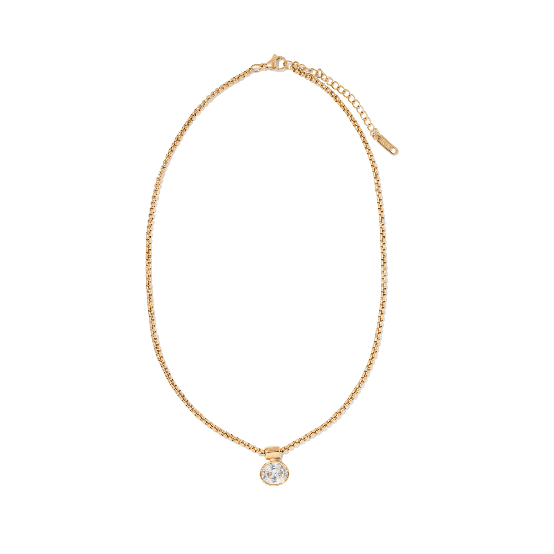 RADIANT OVAL NECKLACE - COLLARES - Malandra Jewelry - EUWC399-JDN0312212