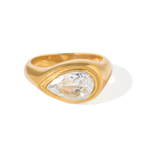 RADIANT TEARDROP RING - ANILLOS - Malandra Jewelry - EUWR436.7-JDR2405029-WE-7