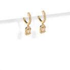 RADIENT SPARK CHARM HUGGIES - ARETES - Malandra Jewelry - AA1384 - D43781
