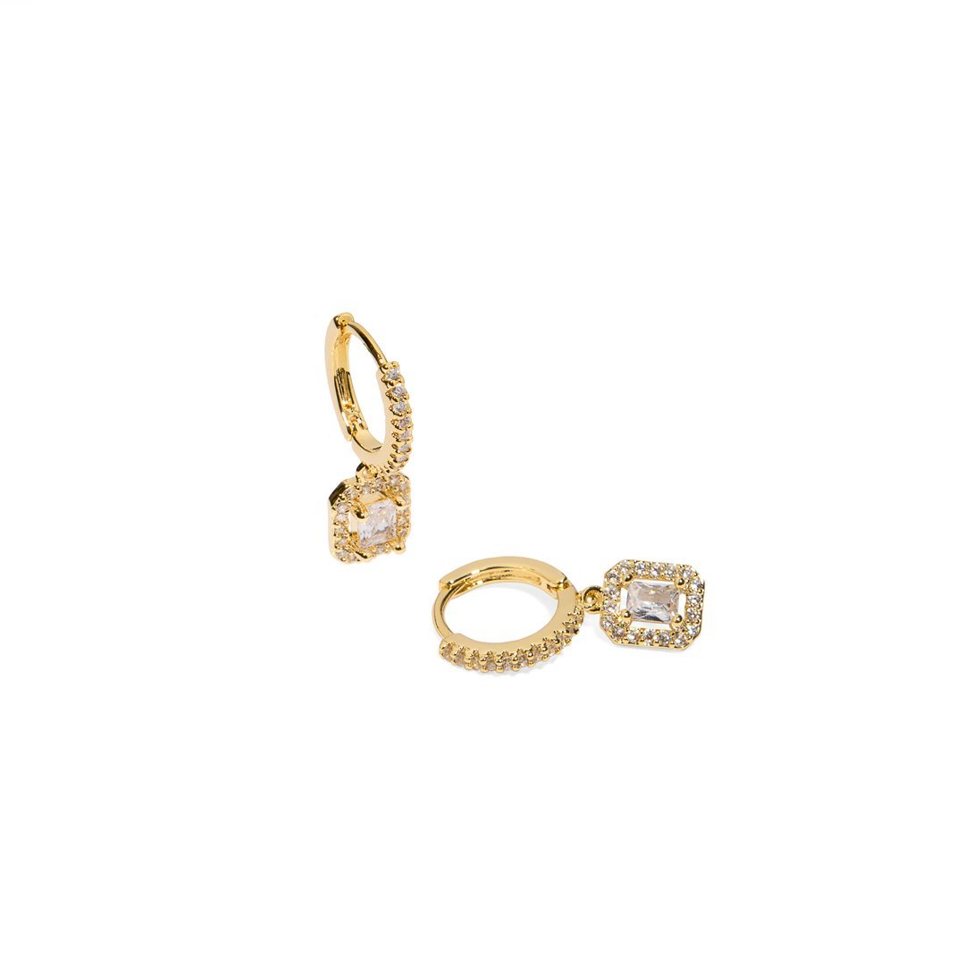 RADIENT SPARK CHARM HUGGIES - ARETES - Malandra Jewelry - AA1384 - D43781