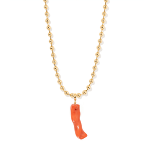RED CORAL BEADED NECKLACE - COLLARES - Malandra Jewelry - TC2291 / EYHC13