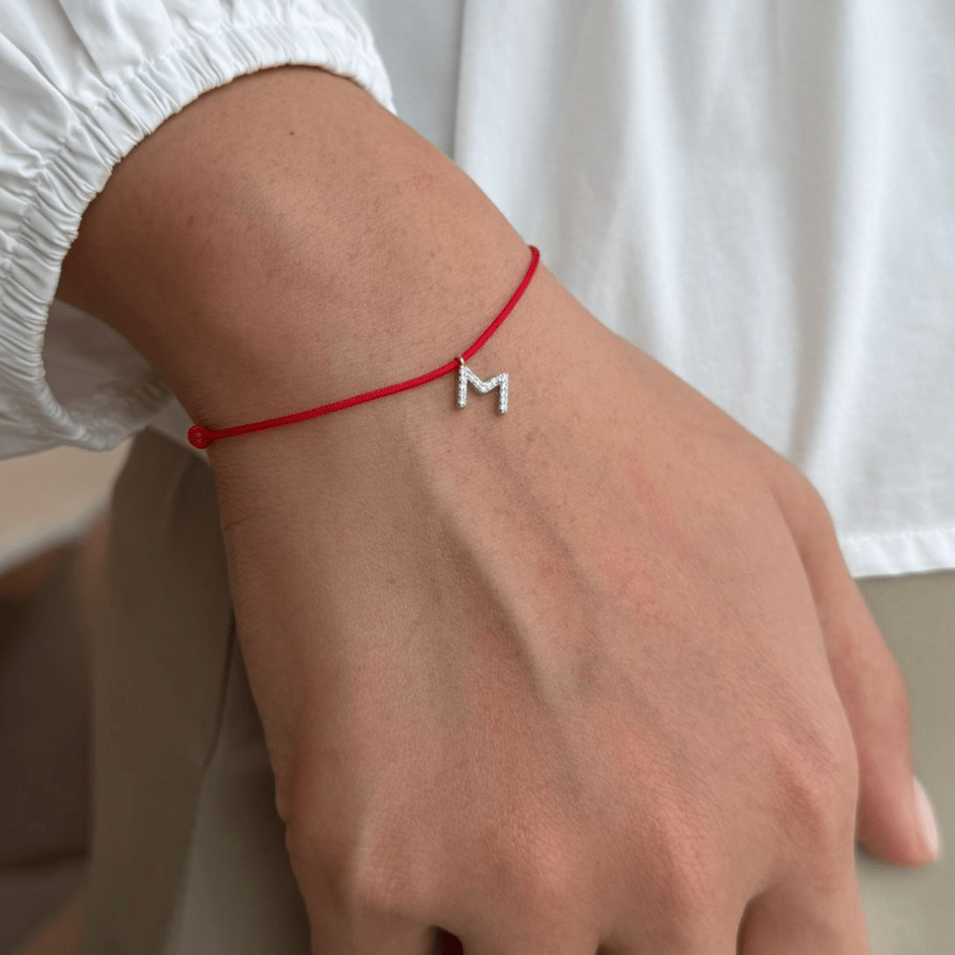 RED INITIAL BRACELET - PULSERAS - Malandra Jewelry - TP2121.A