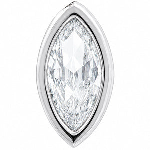 REGAL MARQUISE SILVER PIERCING - ARETES - Malandra Jewelry - ZTA25.P-EGD1351