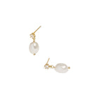 REGALO PEARL SPARK SHORT DROP EARRINGS - REGALO - Malandra Jewelry - TA926RW