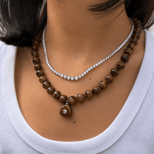 RIVIERA GLAM TENNIS NECKLACE - COLLARES - Malandra Jewelry - LSC1.P-HK00035